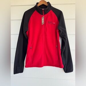 Colorado Clothing Tech Series Fleece Jacket Women Small Red Black Full Zip BHFO
